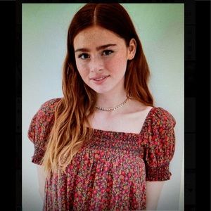 AMERICAN EAGLE FLORAL SMOCKED BABYDOLL DRESS SIZE MEDIUM NWT!